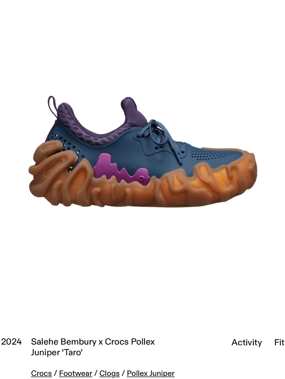 CROCS Salehe Bembury x Juniper in Taro
Men’s 8 / Women 10